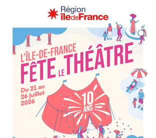 L’Île-de-France fête le théâtre 2026 affiche