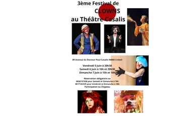 Festival de clown casalis, cies trac théâtre et scèn'art