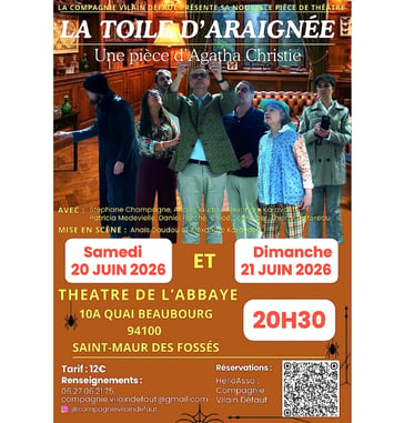 La toile d'araignée - d'Agathata Christie - Cie Vilain Défaut