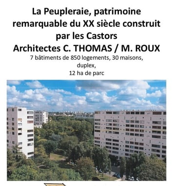 La Peupleraie : patrimoine remarquable du XXème siècle