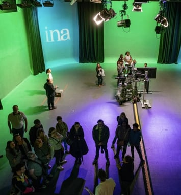 Visite de l'Institut National de l'Audiovisuel