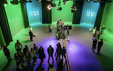 Visite de l'Institut National de l'Audiovisuel