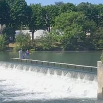 Visite du barrage de Joinville-le-Pont