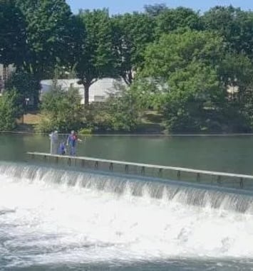 Visite du barrage de Joinville-le-Pont