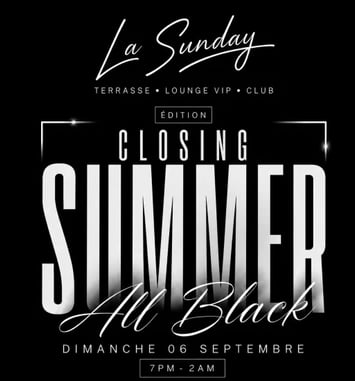 La Sunday — Closing Summer All Black